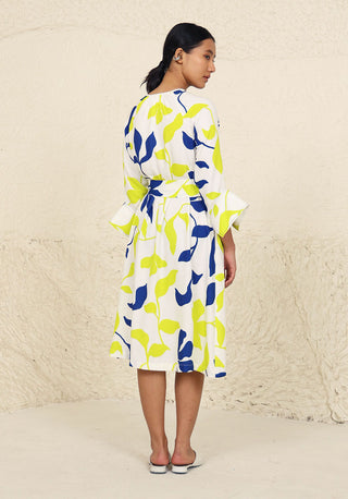 Kanelle-Eden Lime Print Dress-INDIASPOPUP.COM