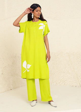 Kanelle-Morgan Solid Tunic And Trouser-INDIASPOPUP.COM