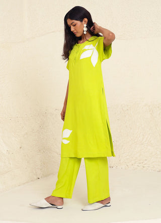 Kanelle-Morgan Solid Tunic And Trouser-INDIASPOPUP.COM