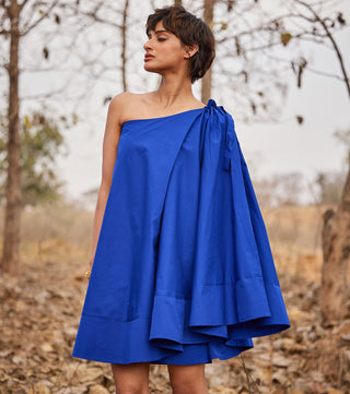 Kharakapas-Mojito Electric Blue Dress-INDIASPOPUP.COM