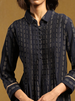 Blue nirvi kurta