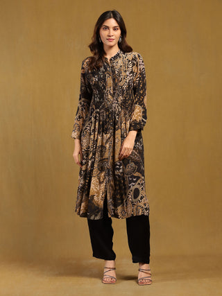 Black dewey kurta