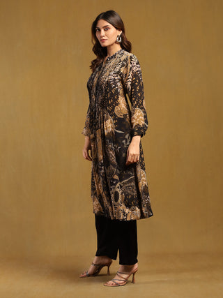 Black Dewey Kurta by Ritu Kumar available on Indiaspopup