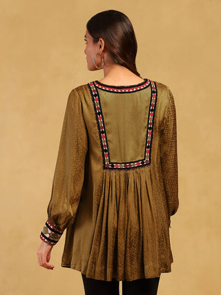 Green millary kurti