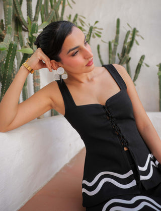 Jessica black skirt and top