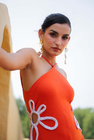 Alicia orange dress