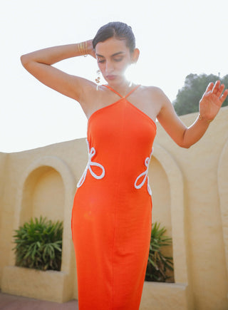 Alicia orange dress