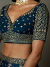 Midnight blue ashvika lehenga set
