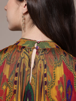 Ruhi sleeveless a-line long dress