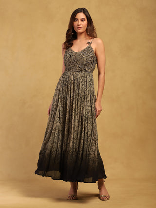 Gray jalaj long dress