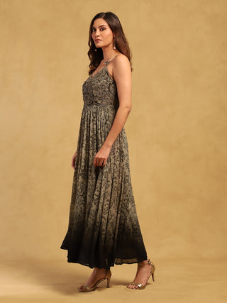 Gray jalaj long dress