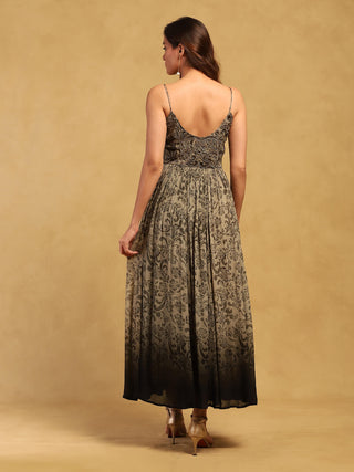 Gray jalaj long dress