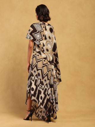 Black Meraki Long Dress by Ritu Kumar available on Indiaspopup