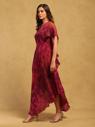 Pink meraki long dress