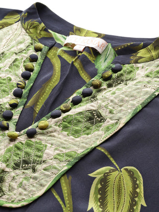 Blue amaraa floral dress and camisole