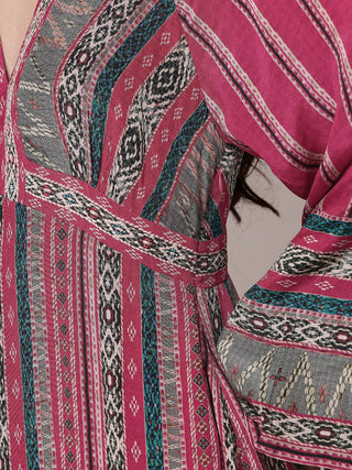 Red cairo fit & flare dress