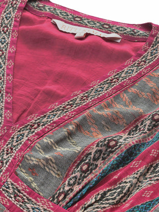 Red cairo fit & flare dress