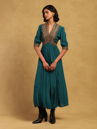 Green prishan maxi dress