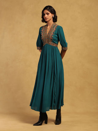 Green prishan maxi dress