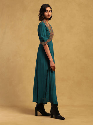 Green prishan maxi dress