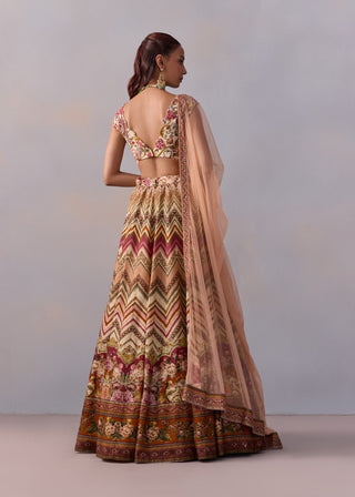 Pavika Powder Pink Lehenga Set by Kalista available on Indiaspopup.com