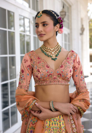 Nehmat yellow lehenga set