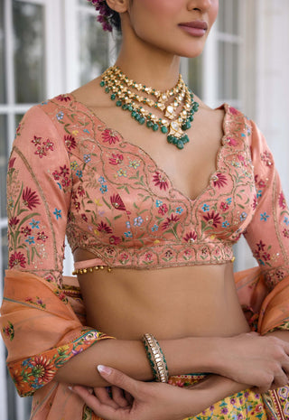 Nehmat yellow lehenga set