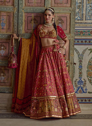 Sameera hot pink lehenga set