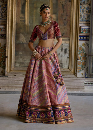 Mehkash pink lehenga set