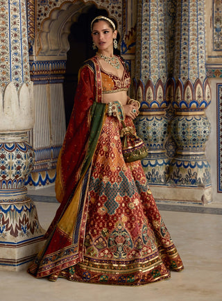 Ibadat multicolor lehenga set