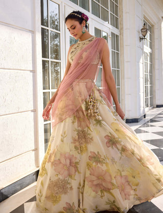 Juliette ecru lehenga set