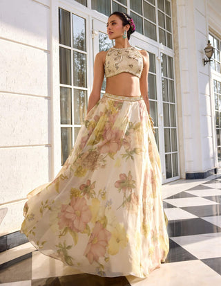 Juliette ecru lehenga set