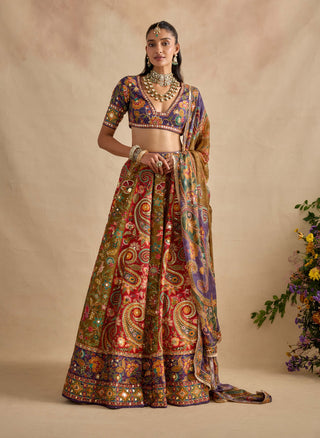 Prisha multicolor lehenga set