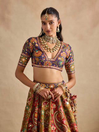 Prisha multicolor lehenga set