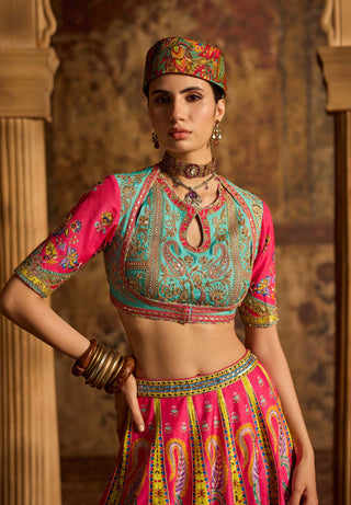 Nitara hot pink lehenga set