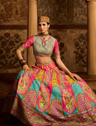 Nitara hot pink lehenga set