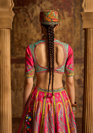 Nitara hot pink lehenga set