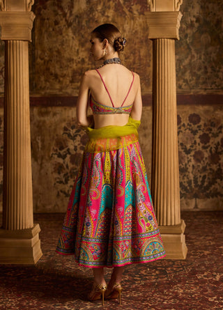 Vamika hot pink lehenga set
