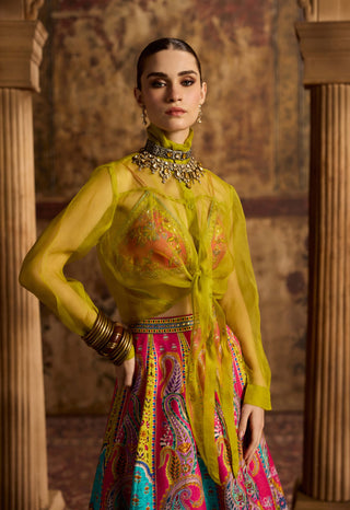 Vamika hot pink lehenga set