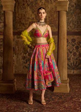 Vamika hot pink lehenga set