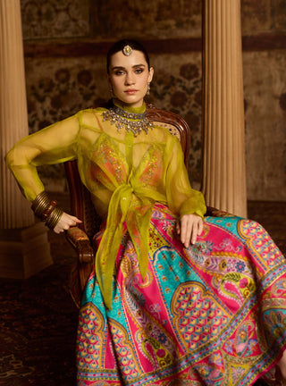 Vamika hot pink lehenga set