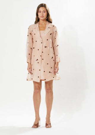 Meadow-Lovebird Coat Dress And Slip-INDIASPOPUP.COM