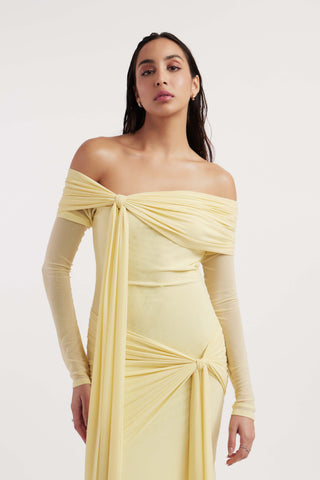 Heloise butter yellow gown