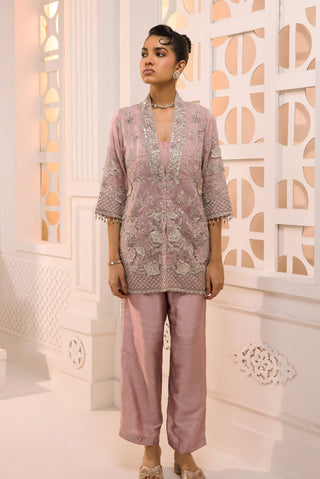 Maya dusty rose kurta pant set