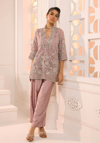Maya dusty rose kurta pant set