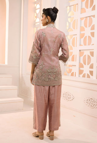 Maya dusty rose kurta pant set