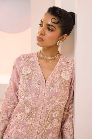 Zoya blush jacket kurta and sharara set