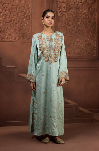 Sagarika seafoam green kurta