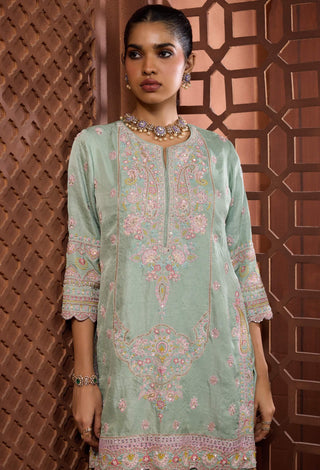 Mridu manjari mint kurta and salwar