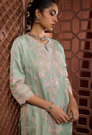 Mridu manjari mint kurta and salwar